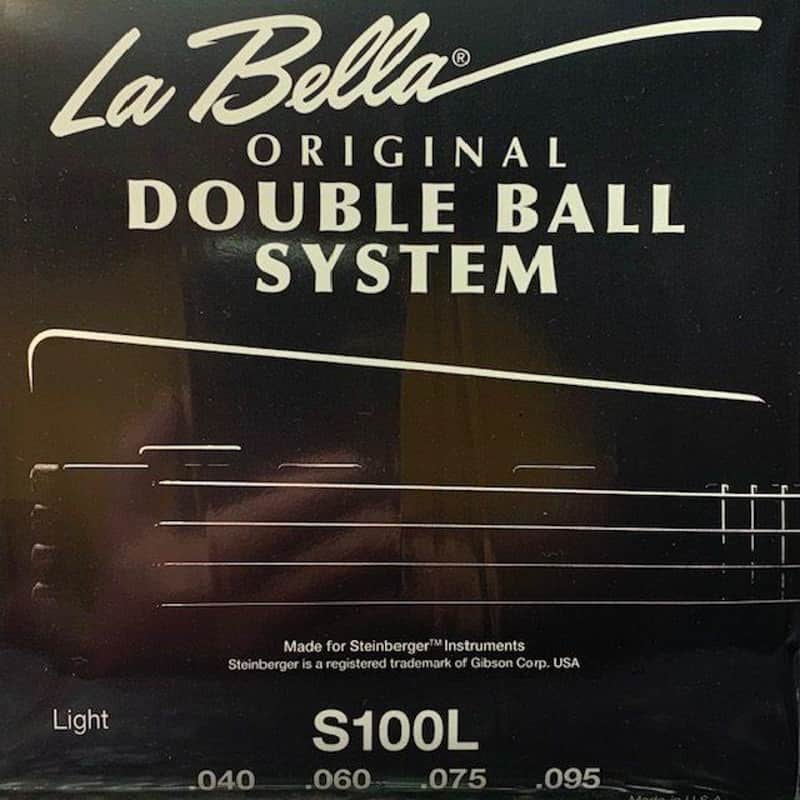 La Bella Double Ball Bass Strings - S100L Stainless Steel Wound .040-.060-.075-.095 image 1