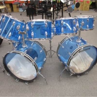 Ludwig Vistalite Double bass drum set 70's image 1