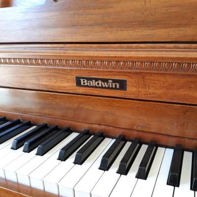 Vintage 1987 Baldwin 623 Upright Piano in Satin Walnut image 7