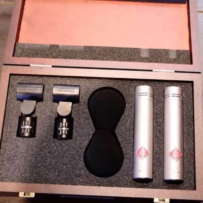 Neumann KM 184 Small Diaphragm Cardioid Condenser Microphone Matched Stereo Pair 1993 - Present - Nickel image 2