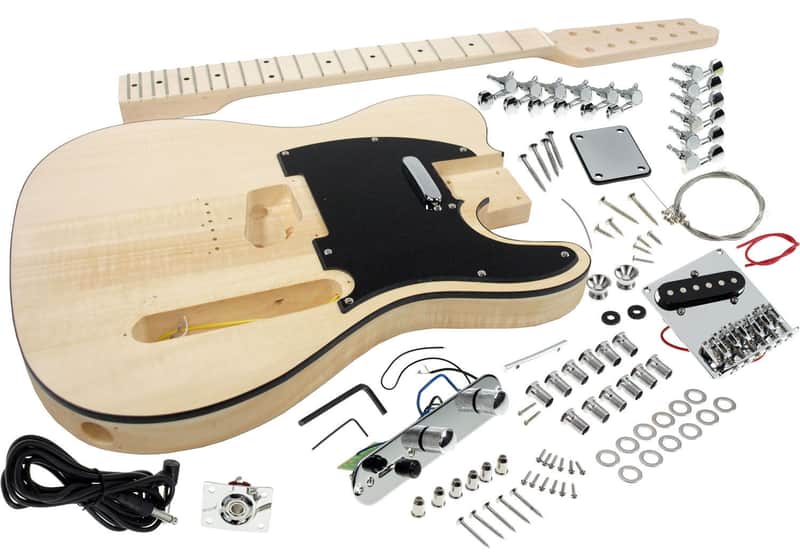 DIY 12 Strings Telecaster Guitar Kit Tele Project Basswood Body Bolt-on Maple Neck image 1