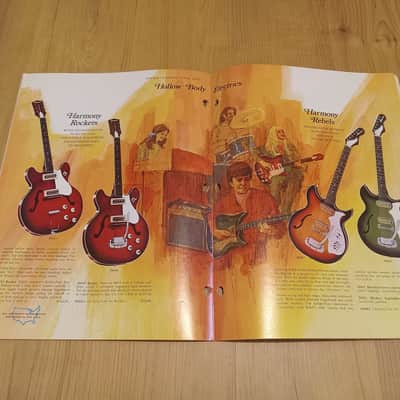 Vintage 1972 Harmony Instrument Catalog! Rare, Original Case Candy, Paperwork! image 9