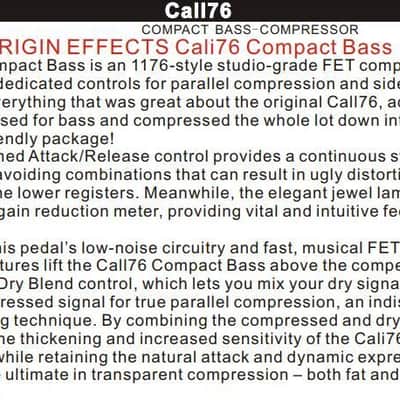 Demonfx CALL76 Compact Bass Compressor Effect Pedal | Reverb