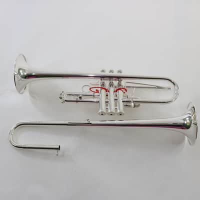 B&S Model 3116/2 Challenger Professional Eb/D Two Bell Trumpet MINT CONDITION image 2