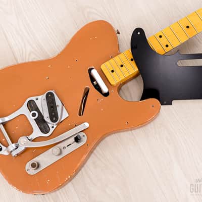 Telecaster Partscaster MJT Relic Copper Lacquer w/ Fender Licensed Neck, Lollar, Bigsby B16 & Case image 22