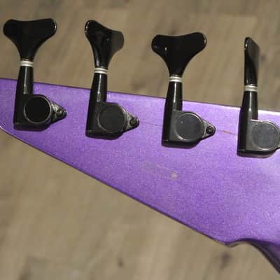 1980's Burnside by Guild The Lance V Shaped Bass with Bag- METALLIC PURPLE! image 15