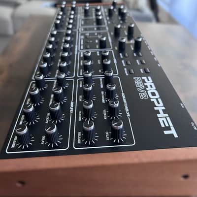 Sequential Prophet Rev2 Desktop 8-Voice - 2018-Present - Black with Wood Sides (incl. Decksaver) image 3