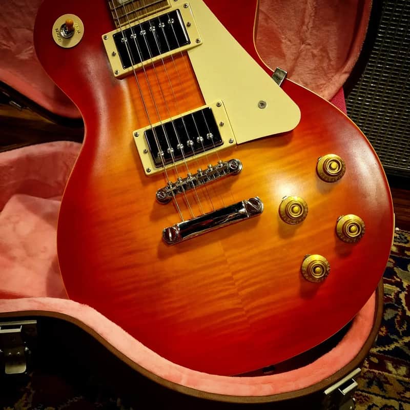 2021 Epiphone Limited Edition 1959 Reissue Les Paul Standard in Cherry Sunburst image 1