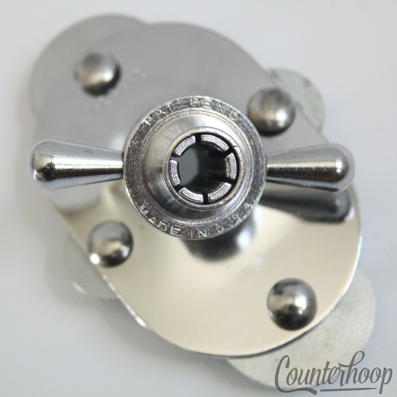 Rogers Bass Drum Spur/Tom/Cymbal Arm Mount+Machined 45Collet Cleveland Powertone — main photograph