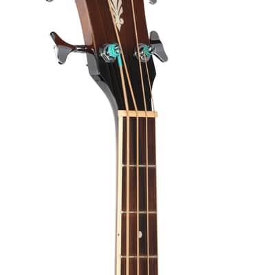 Ibanez AEB10E Acoustic Electric Bass Guitar Dark Violin Sunburst image 4