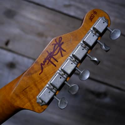Keith Holland Custom T-ANS #1335 2025 - Black Nitro over Pink with Laser-Etched Paisley with Hard Case image 16