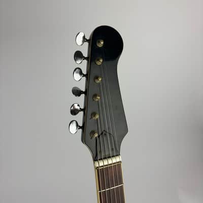 EKO 500/V3 1960s Silver Metalflake finish on top Black back and sides., Rosewood bound Fingerboard, all Switches/ Pickups working!!!, Tremelo, padded gigbag included. image 3
