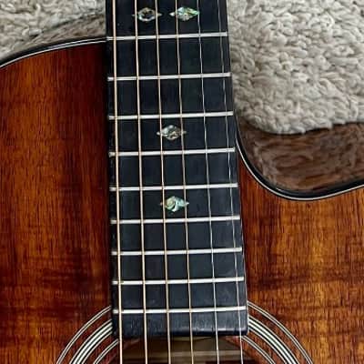 Recording King RP2-729-C All Solid Koa OO Size Cutaway Acoustic Guitar with case image 10