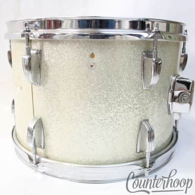 *Ludwig 12x8"Silver Sparkle Tom Drum Super Classic Vintage 60s Keystone 3Ply USA image 4