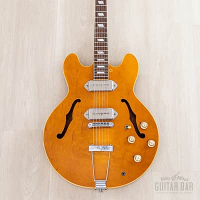 1981 Epiphone Casino Vintage Guitar Natural, Near-Mint w/ Case, Japan Matsumoku Pre-Elitist image 2