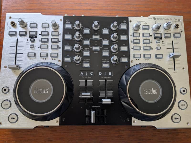 Hercules DJ console 4-MX - Chrome image 1