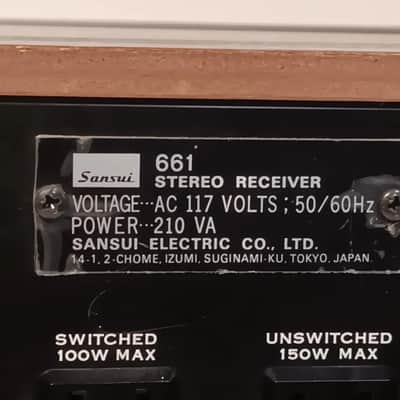 Excellent Sansui 661 Receiver – Fully Recapped, Serviced & Tested - 1-Year WRT image 9