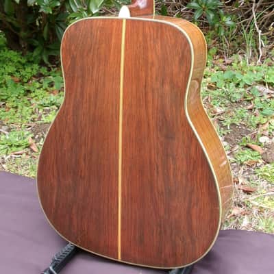 Yamaha FG450 Green Label Nippon Gakki Japan 1972 to 74 Natural New Jakaranda + Original Rocket case image 9