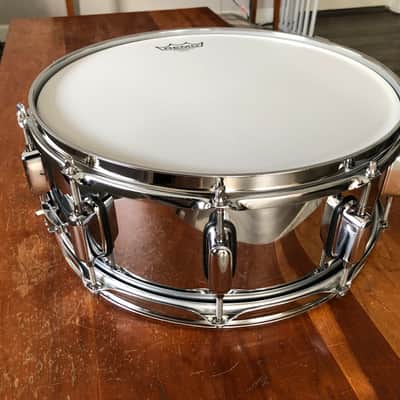 Premier snare drum chrome over steel vintage? Restored 5.5x14” image 6
