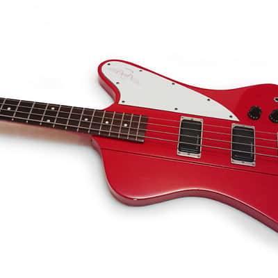BURNY TB-70 Thunderbird Active Bass Japan circa 1987 in Fire Red with FGI Pickups image 24