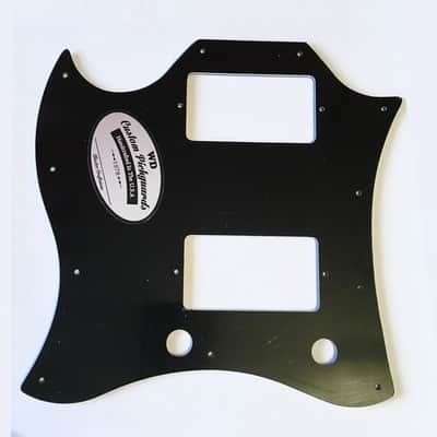 Batwing Pickguard 5 PLY Black/White Wide Bevel Pickguard for 2017 to Current Gibson SG Made in USA image 2