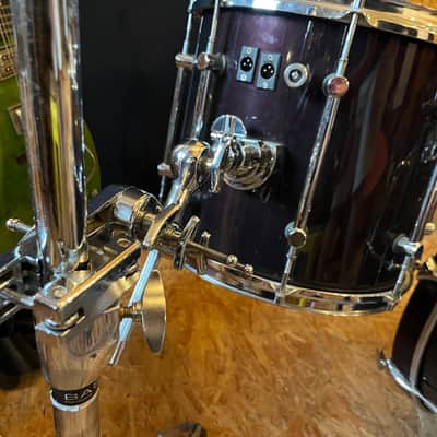 Sonor Hilite 20/10/14 Drum Set – Dark Violet – Vintage German Maple – EV Mics & dDrum Triggers image 16