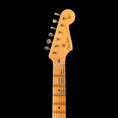 Fender Custom Shop 1955 Stratocaster Compound Radius Journeyman Relic - Aged 2-Tone Sunburst-Sunburst image 3