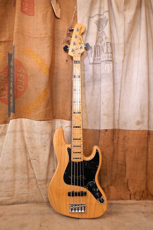 Fender American Elite Jazz Bass V 2015 Natural 5 String image 1