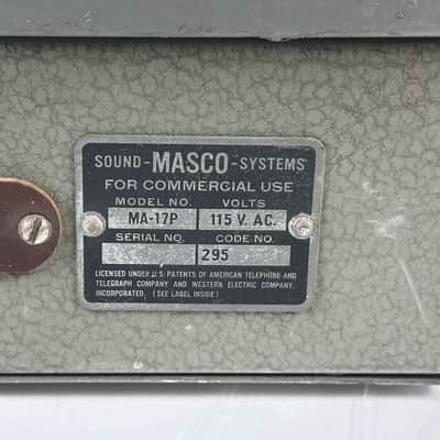 Masco MA-17p MA17 Tube PA Amplifier Head image 11