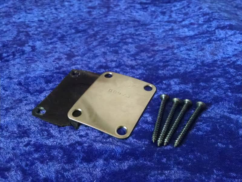 1982 Kramer Carerra "B" series Neck plate chrome Wide (Rare) image 1