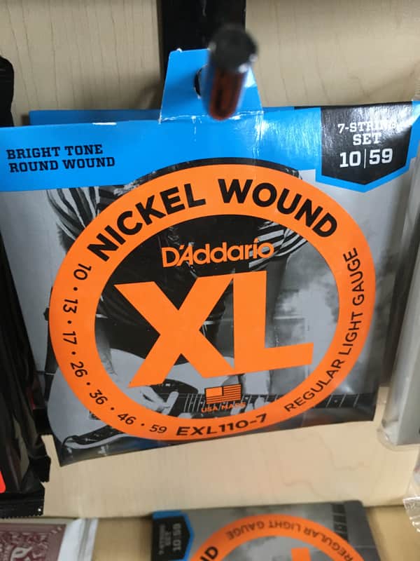 D'Addario EXL110-7 Nickel Wound 7-String Electric Guitar Strings Regular Light Gauge image 1