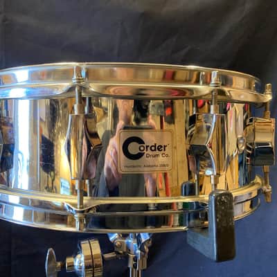 Corder - 5x14" Chrome Over Wood 10-Lug Snare Drum 1970s–1980s image 4