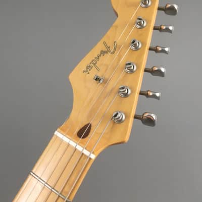 LEFTY! Vintage Fender ‘57 Reissue Strat ST-57LEX2 Custom Color Olympic White Blonde NOS Relic Stratocaster 7.1 lb HSC image 9