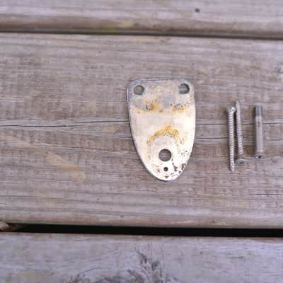 1972 Vintage Fender Stratocaster ~Chrome Neckplate~ with Screws 1970's Strat Guitar image 4