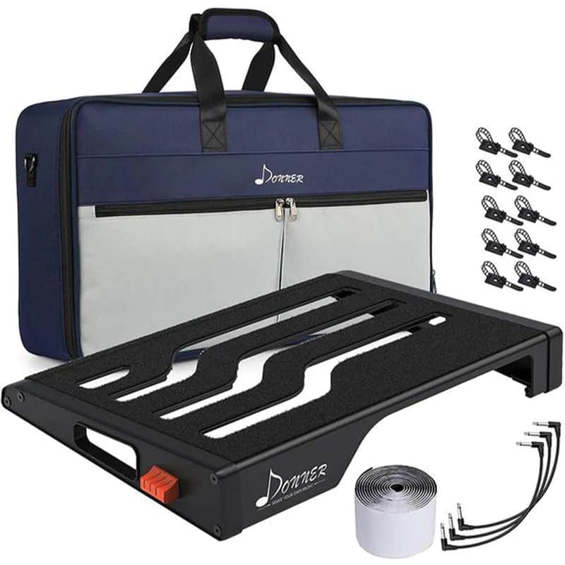 Donner DB-S300 Guitar Effects Pedalboard w/Backpack Carrying Case image 1