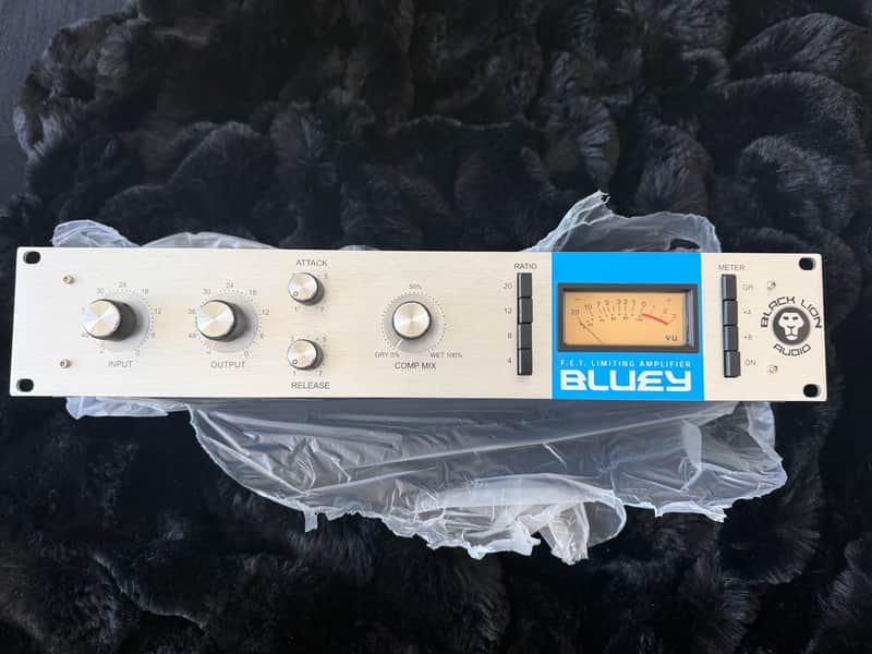 Black Lion Audio Bluey FET Limiting Amplifier / Compressor 2019 - Silver with Blue Stripe image 1