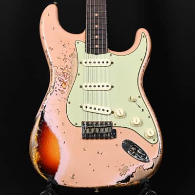 Fender Custom Shop Limited Edition '59 Stratocaster Super Heavy Relic- Aged Dirty Shell Pink/ Chocolate 3 Tone Sunburst 2025 (CZ586151) image 1