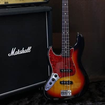 Left Handed Fender Japan '62 reissue JAZZ BASS JB62-LH ALDER body 3Tone Sunburst image 1