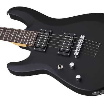 Schecter C-6 Deluxe Left Handed Solid-Body Electric Guitar Satin Black image 13