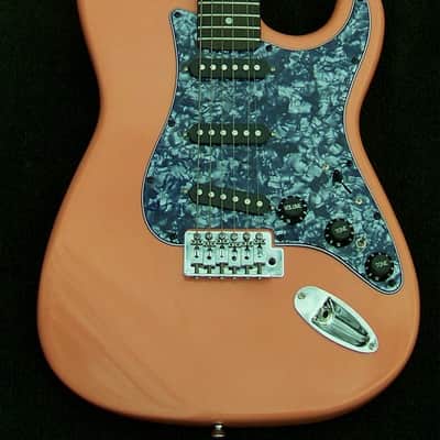 Mahogany Tahitian Coral Strat+7 Sound Switch+ Maple Neck w/Dual Action Truss Rod+Bridge Tone Control+TrebleBleed+Matched Custom Pickups+Leveled and Crowned Frets with Low Action Setup! image 2