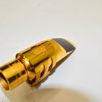 Otto Link Super ToneMaster 7 Metal Alto Saxophone Mouthpiece, Gold w/ Cover & Ligature image 4
