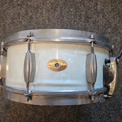 Slingerland Super Krupa Radio King 50's era White Marine Pearl image 1