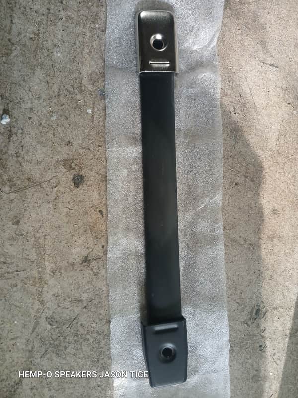 RUBBER METAL STRAP HANDLE GUITAR AMPS COMBOS BASS AMPS  SPEAKER ENCLOSURES BLACK OR CHROME image 1