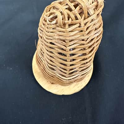 Caxixi, Basket Shaker, Rattan Wrap w/Wooden Bottom, Medium 5"x3" - MINT image 9