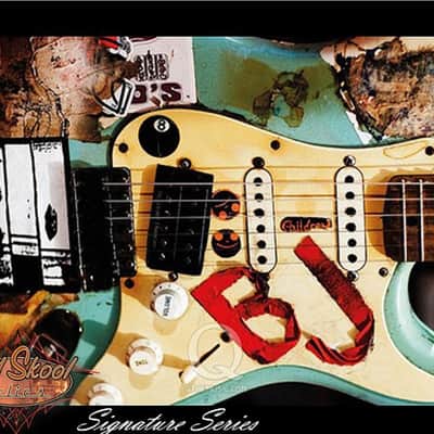 Custom Billie Joe Armstrong 'Blue' Guitar Stickers Decals 1996 to 2016 Green Day image 1
