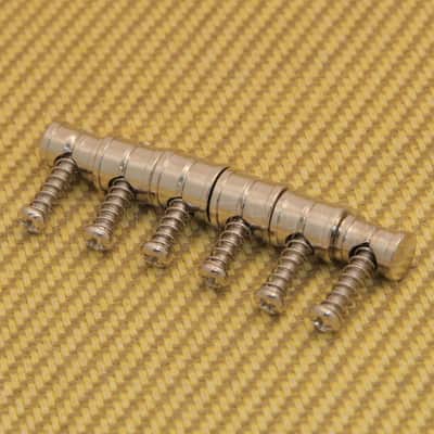 BP-2146-001 (6) Nickel Bridge Saddles for Vintage Fender Mustang® Guitar Bridge
