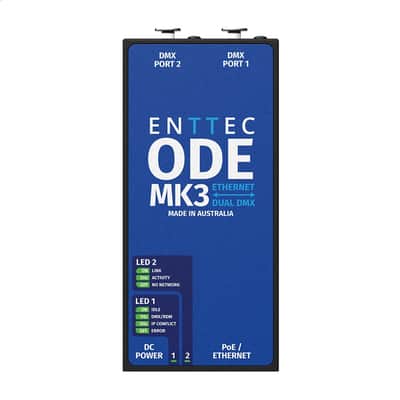 ENTTEC ODE Mk3 PoE 2 Universe Ethernet to DMX Interface image 1