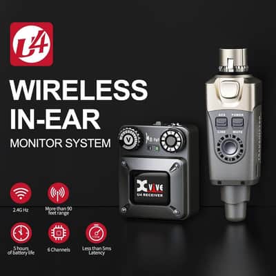 Xvive U4R2 Wireless in-Ear Monitor System with 2 Receivers image 6