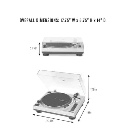 Crosley C100BT 2-Speed Bluetooth Turntable Record Player- Black-NEW image 6