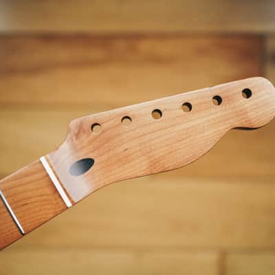 Telecaster Neck – Roasted Maple | 21 Stainless Steel Frets | Nitro Satin Finish | Bone Nut image 2